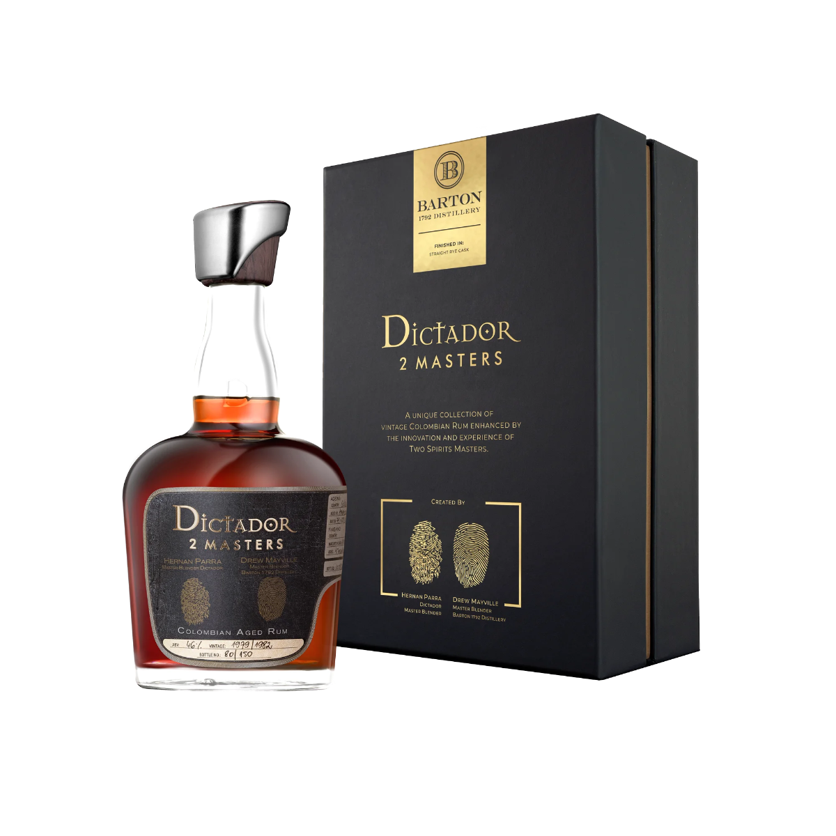 Dictador 2 Masters 1979 / 1982 Barton Straight Rye 750 ml