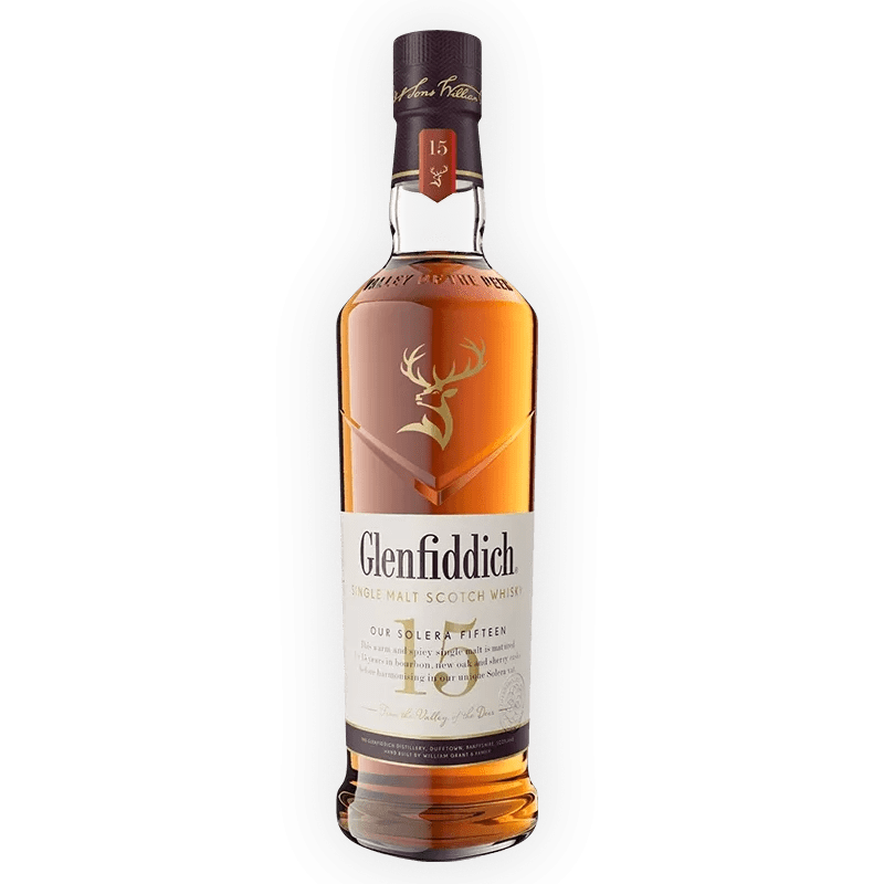 Glenfiddich 15 Year Single Malt Scotch Whisky Solera Aged 750 ml