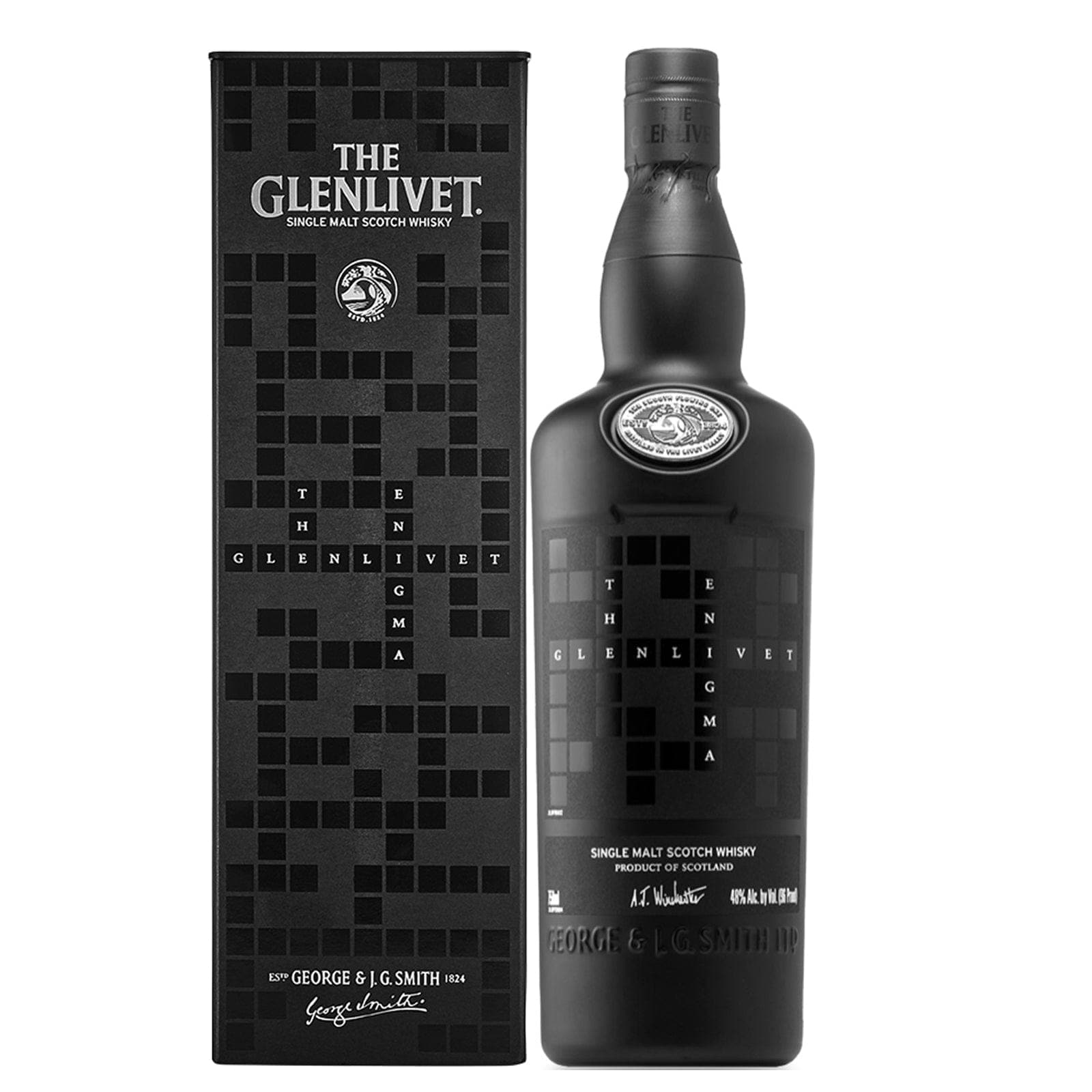 The Glenlivet Single Malt Scotch Whisky Black Enigma 750 ml