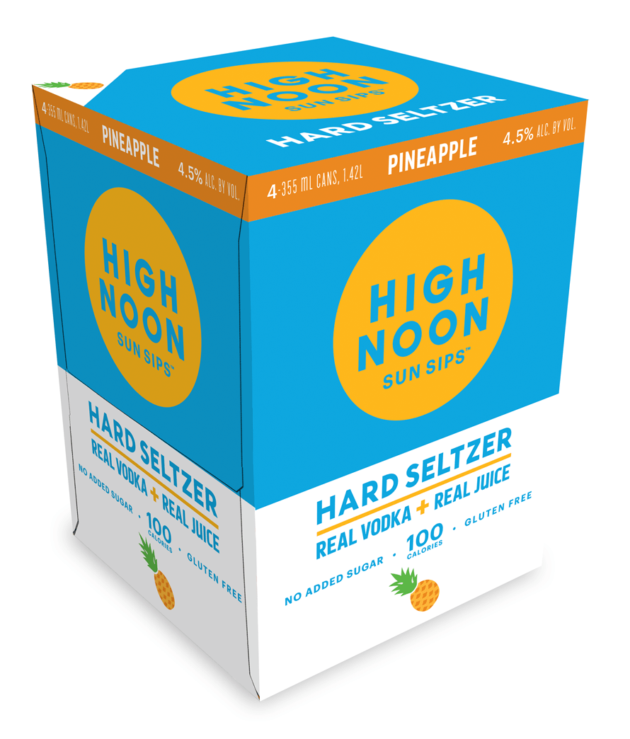High Noon High Noon Sun Sips Hard Selzer Pineapple (4 Pack) 355ml