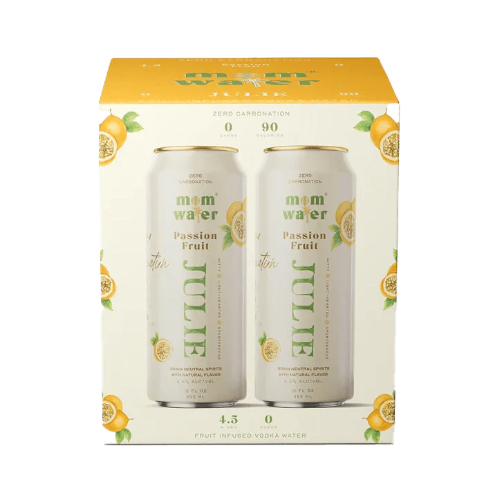 Mom Water Julie Passion Fruit ( 4 Pack ) 12 fl oz
