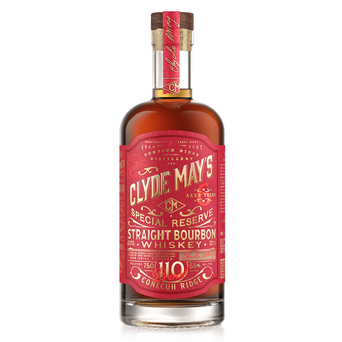 Clyde Mays Special Reserve Alabama Style Whiskey 110 proof 750 ml