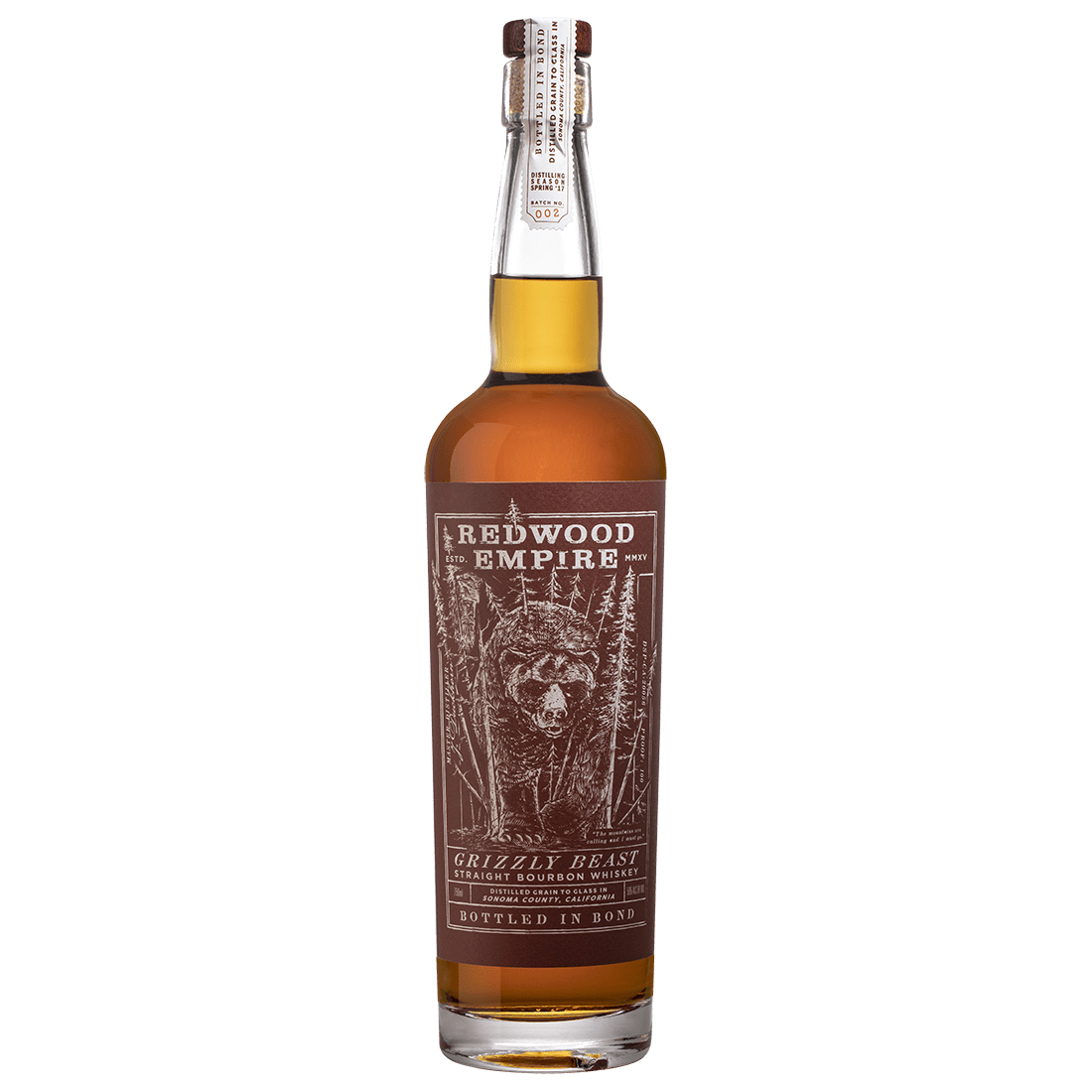 Redwood Empire Grizzly Beast Straight Bourbon 750 ml