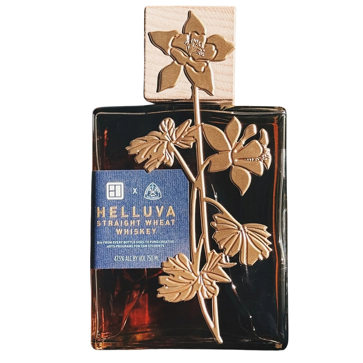 The Block Distilling Co Helluva Straight Wheat Whiskey 750 ml