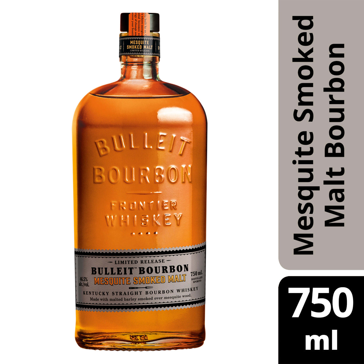 Bulleit Bourbon Mesquite Smoked Malt Kentucky Straight Bourbon Whiskey 750 ml