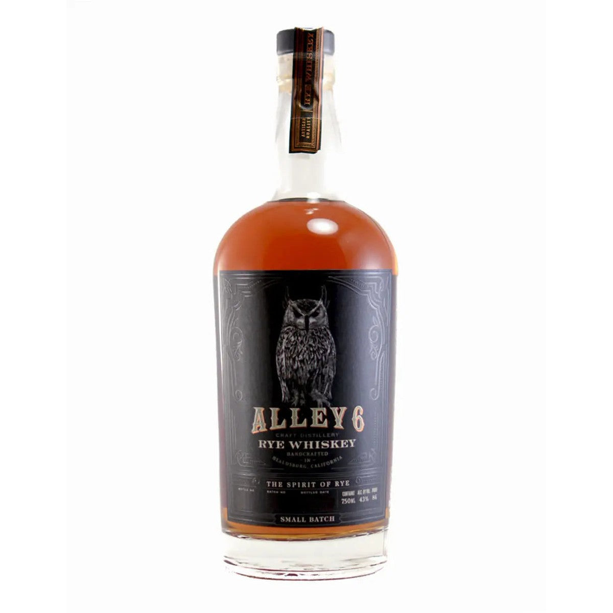 Alley 6 Rye Whiskey 750 ml
