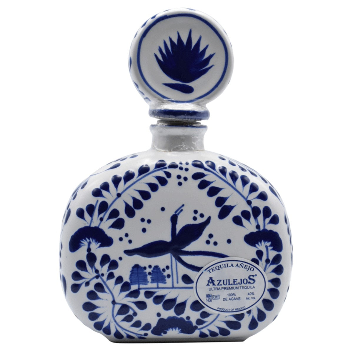 Azulejos Talavera Añejo Bottle #1 (Blue)