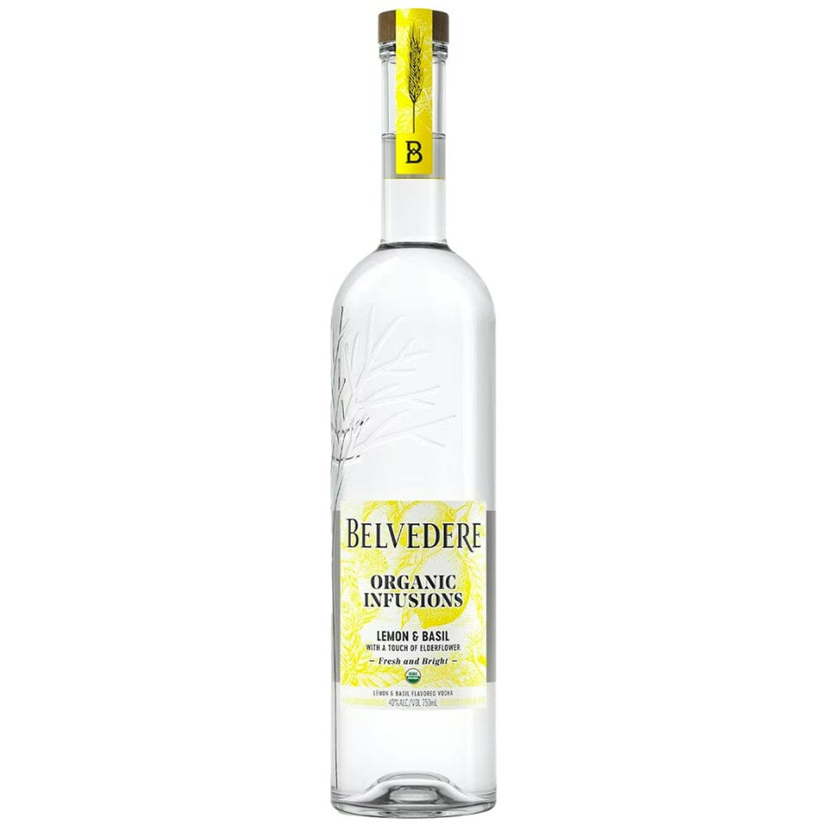 Belvedere Organic Infusions Lemon & Basil 750 ml