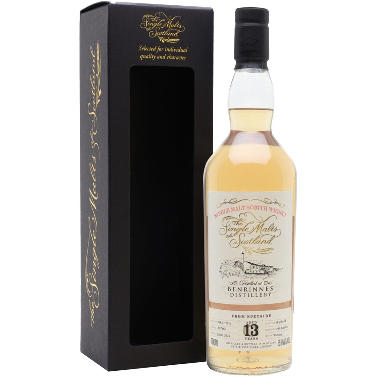 Benrinnes Distillery Single Malt Scotch Cask 307467 2010 13 year