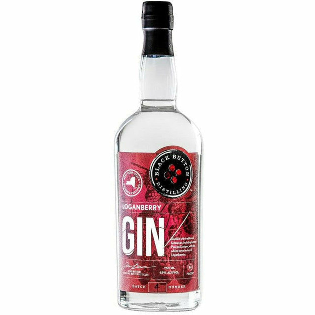 Black Button Black Button Loganberry Gin 750 ml