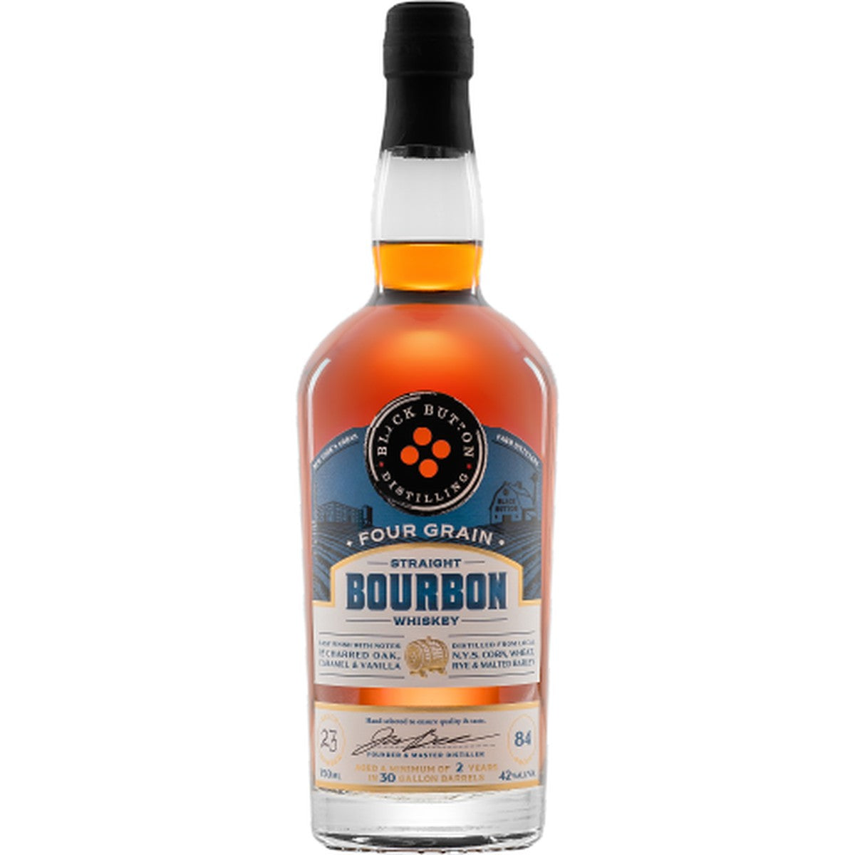 Black Button Four Grain Straight Bourbon Whiskey Gift Pack
