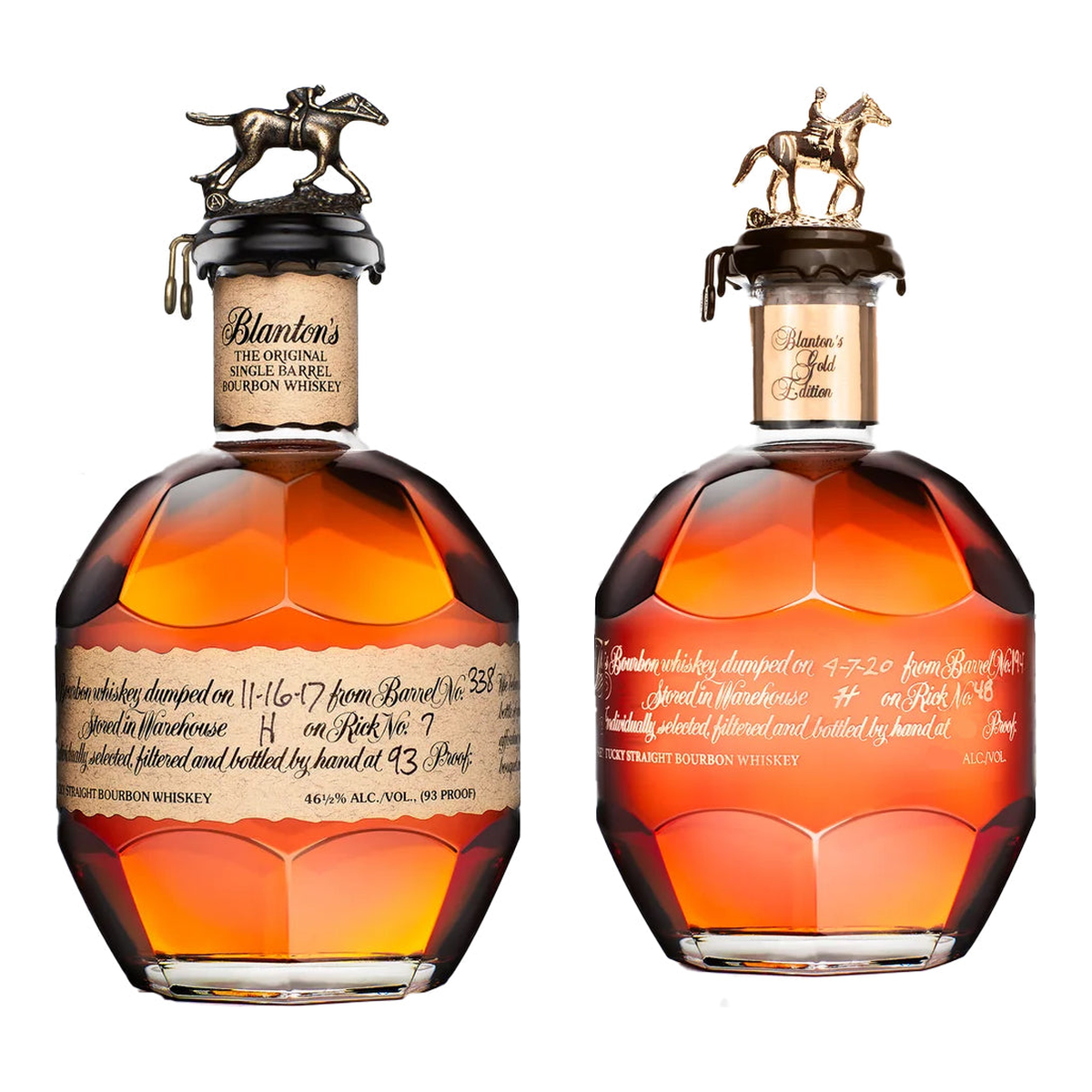 Blanton's Original & Gold Edition Bundle 700 ml + 750 ml