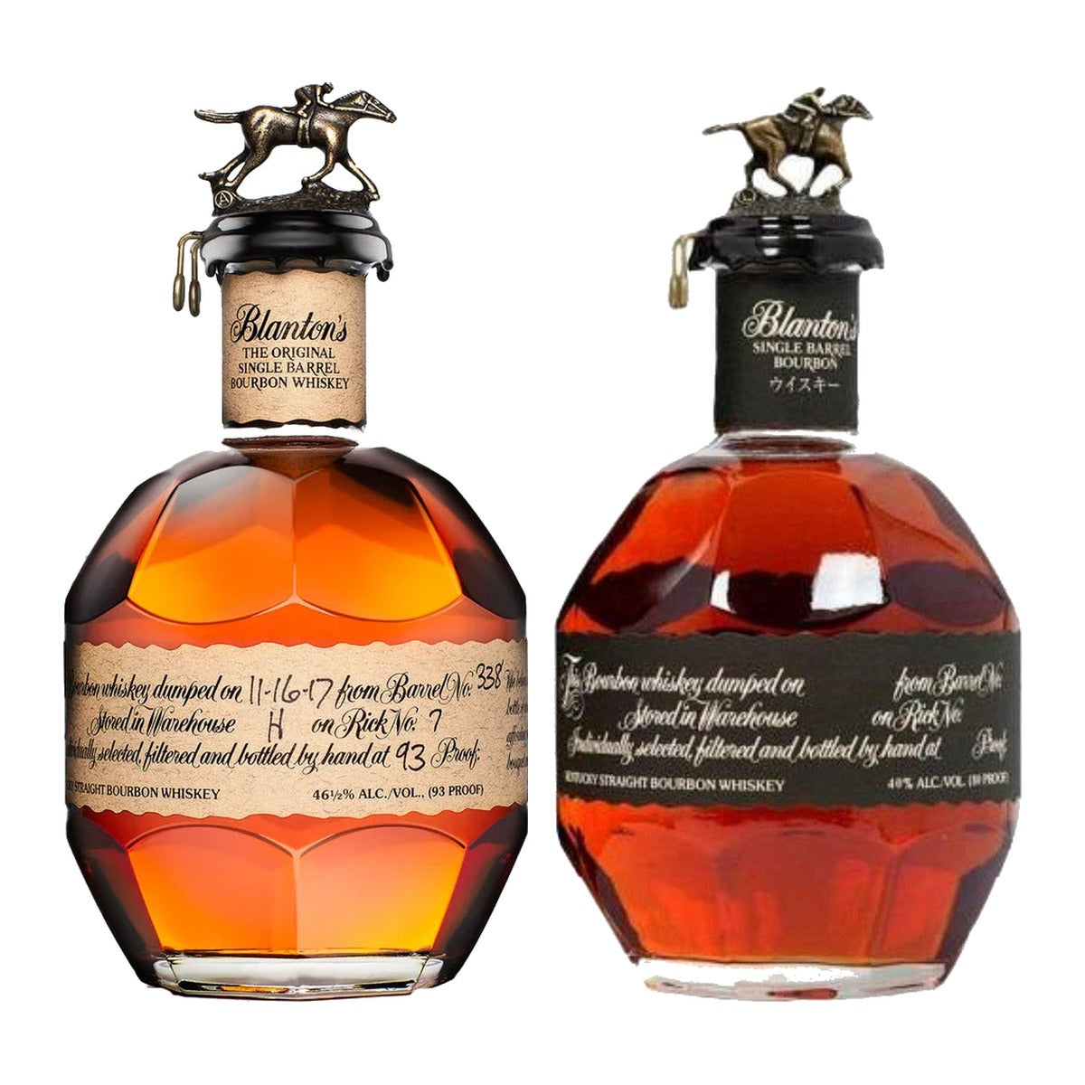 Blanton's Original & Black Label Bundle 700 ml + 750 ml