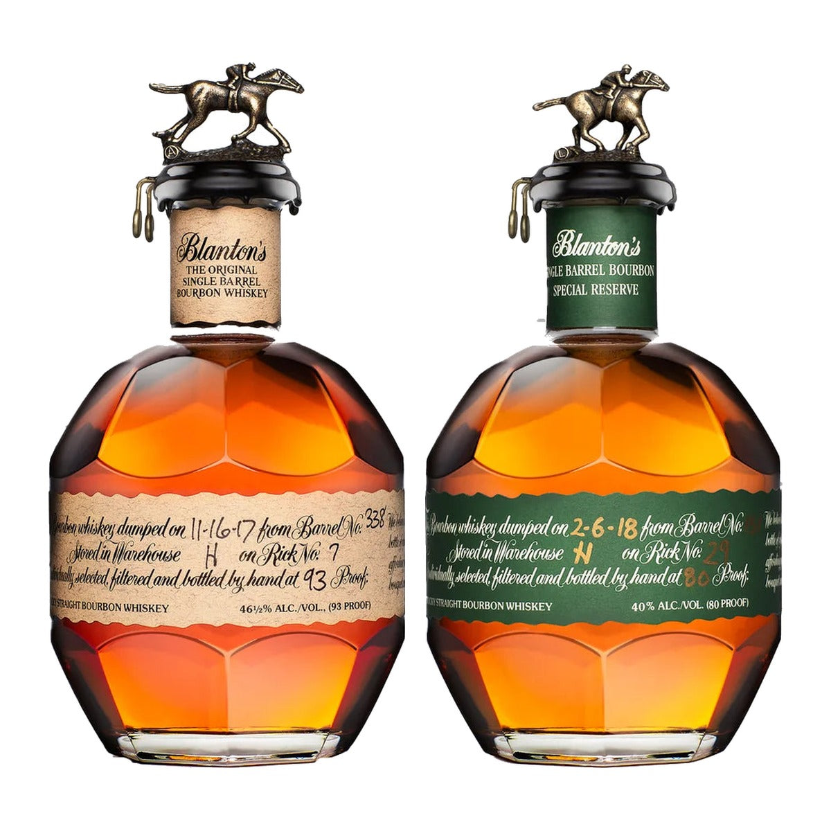 Blanton's Original & Green Label Special Reserve Bundle 2 x 700 ml