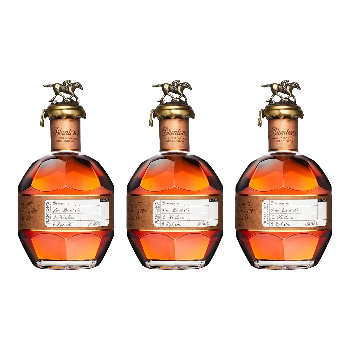 Blanton's Straight from the Barrel 3-Pack 3 x 700 ml