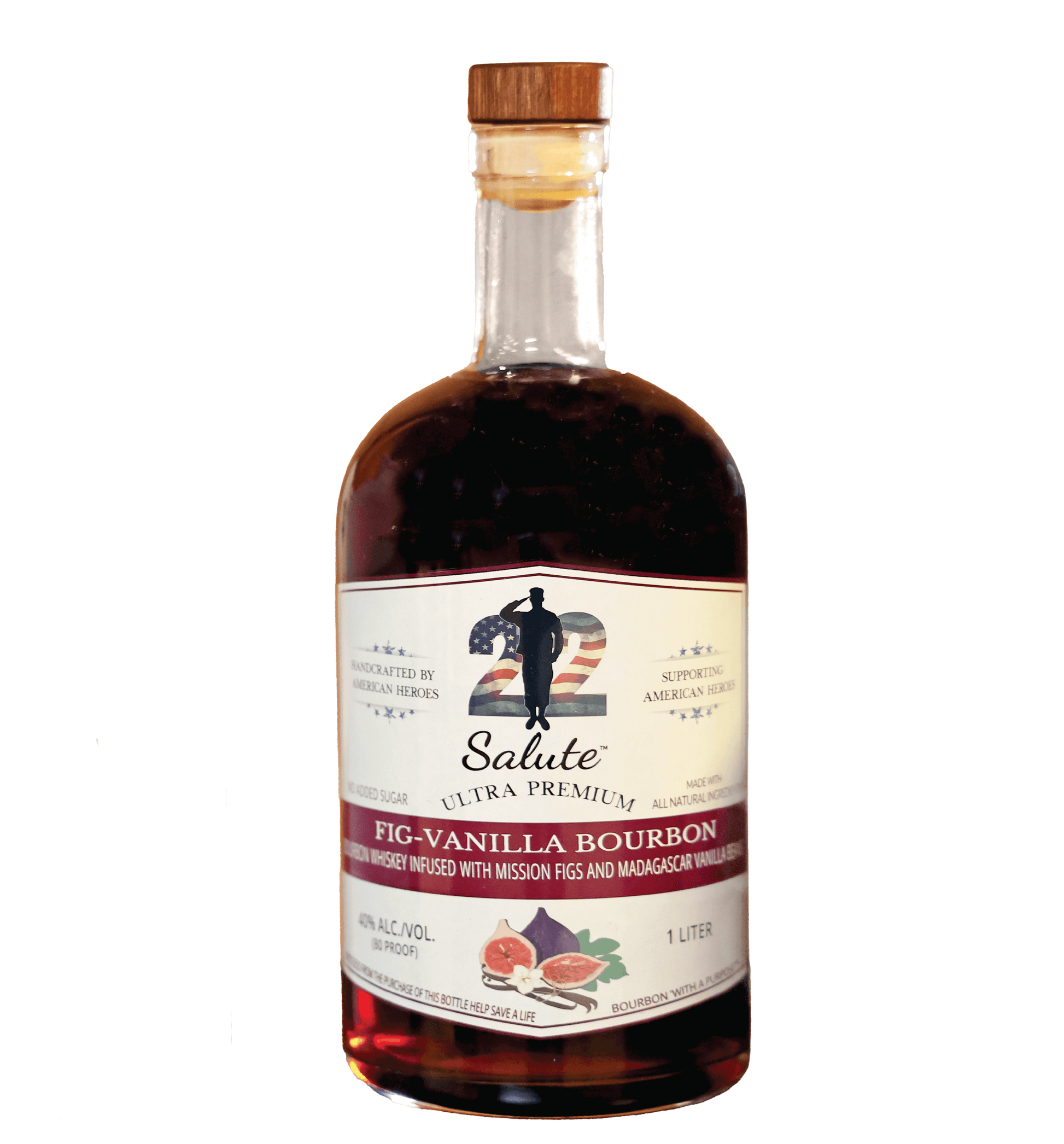 22 Salute Fig-Vanilla Bourbon 'With a Purpose' 1 L