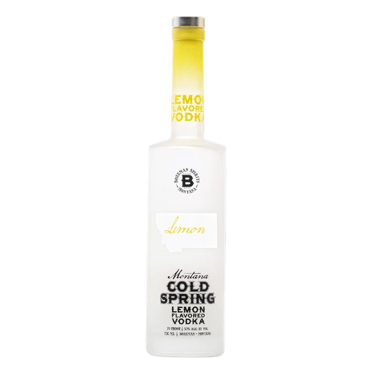 Bozeman Spirits Montana Cold Spring Lemon Vodka