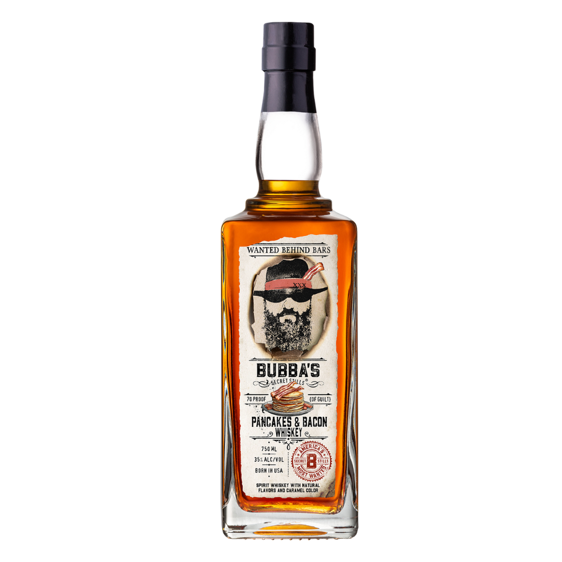Bubbas Secret Stills Pancakes and Bacon Whiskey 750 ml