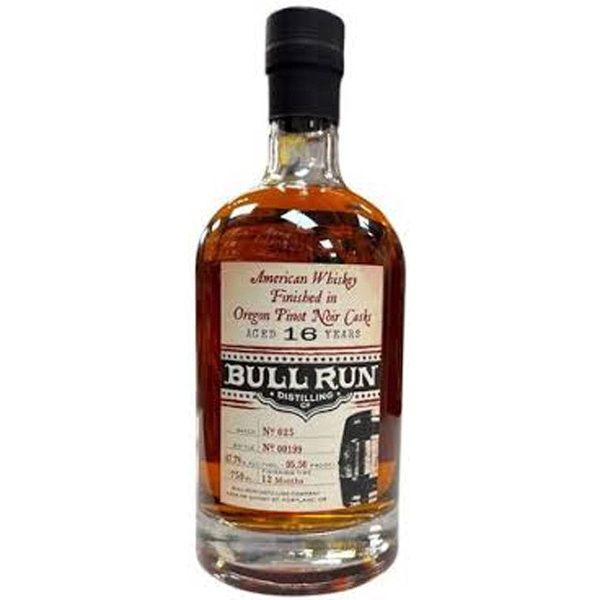 Bull Run Distilling Company American Whiskey Finished in Pinot Noir Casks 16 year 750 ml