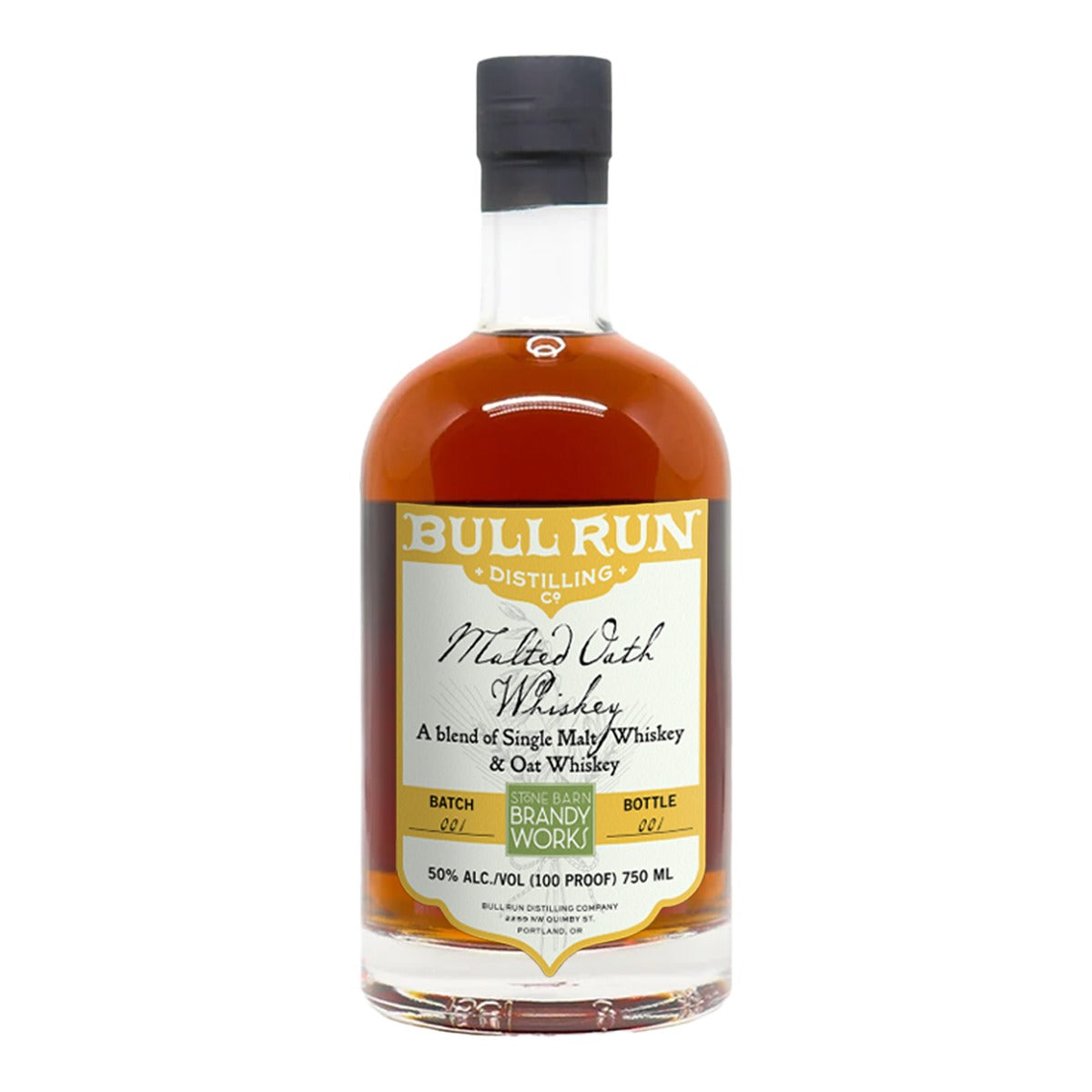 Bull Run Malted Oath Whiskey 750 ml