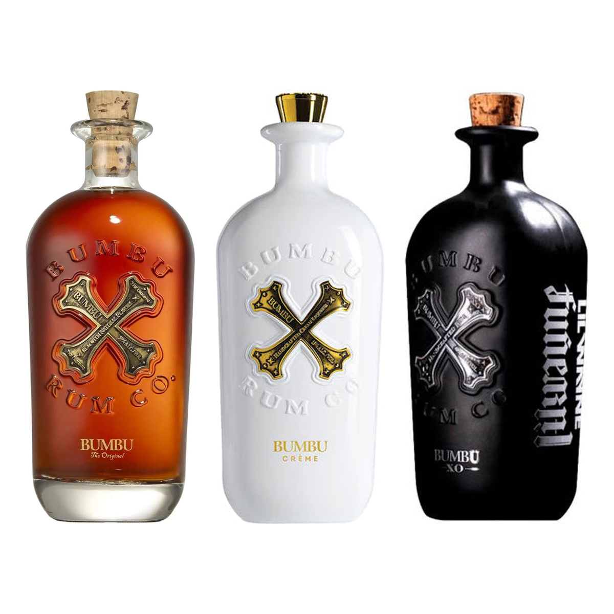 Bumbu Rum Bundle - Original, Creme & XO 3 x 750 ml