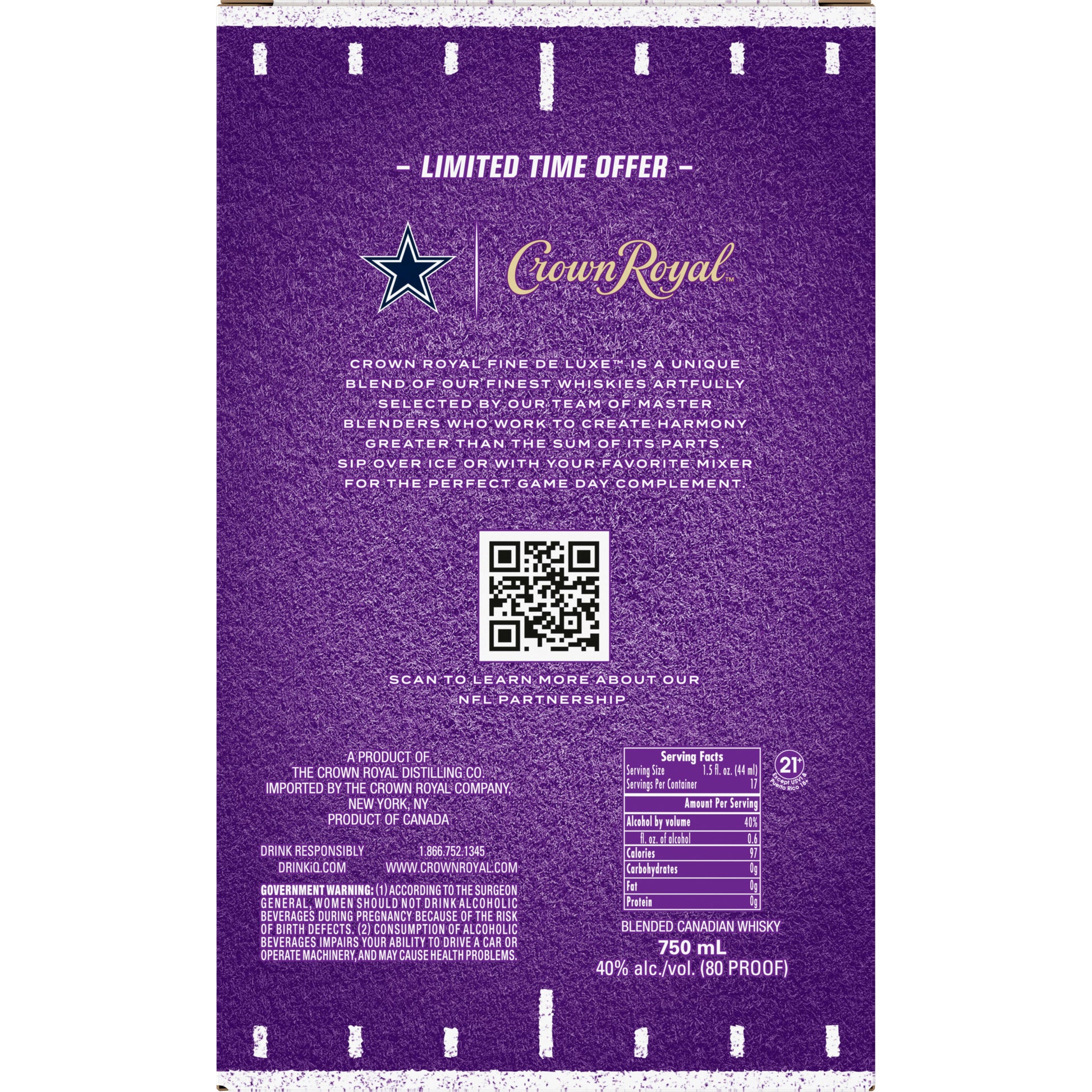 Crown Royal Limited Edition 2024 NFL Cowboys 750 ml product image 5