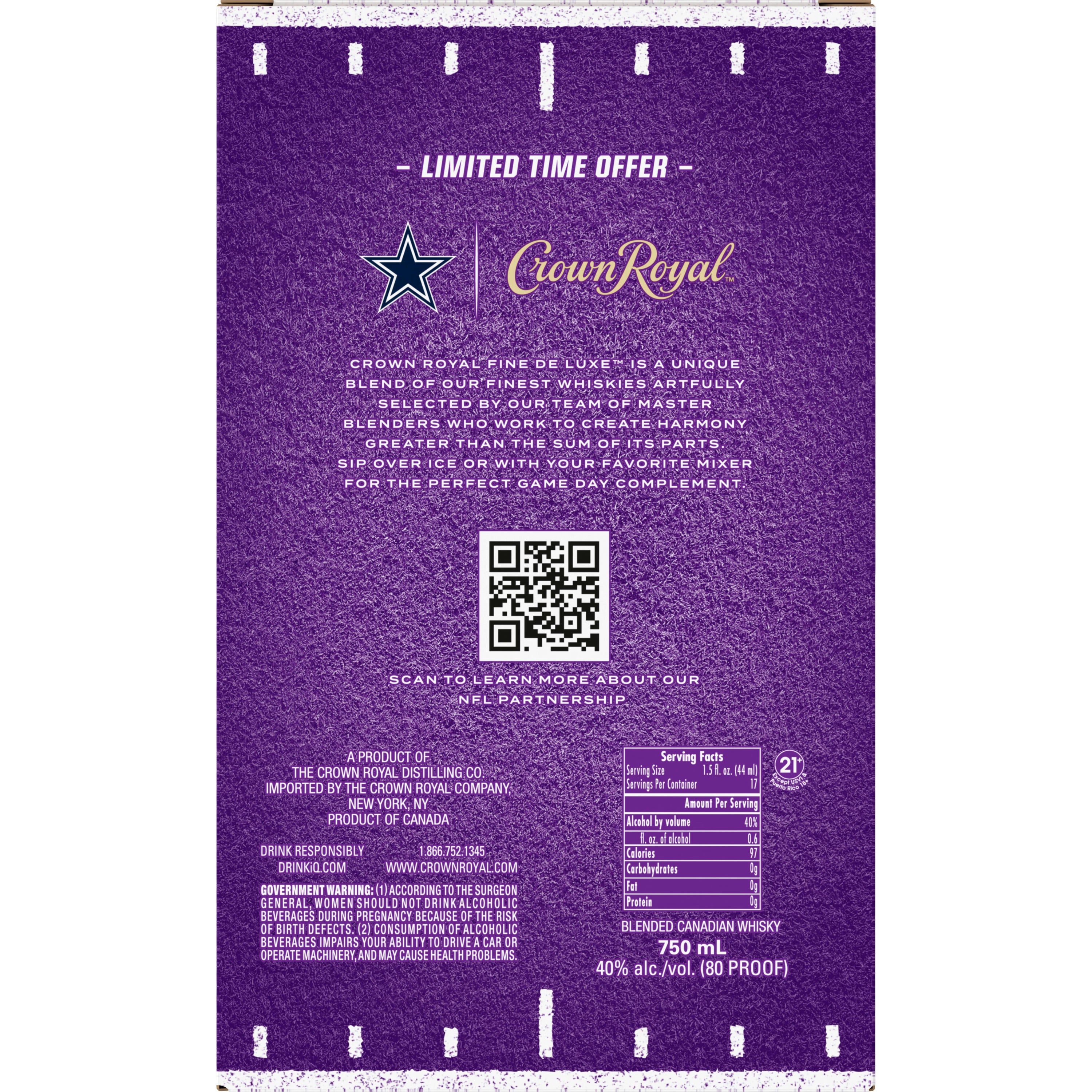 Crown Royal Limited Edition 2024 NFL Cowboys 750 ml product image 5