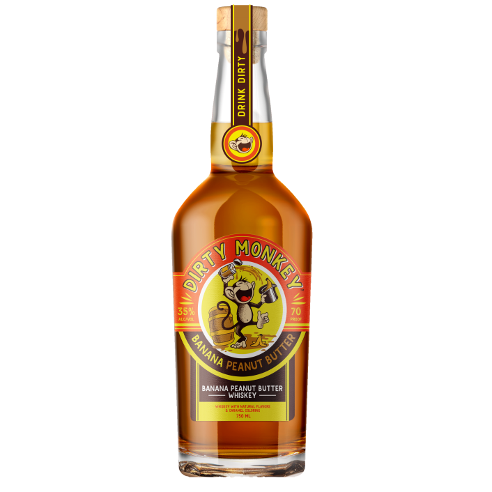 Dirty Monkey Banana Peanut Butter Whiskey 750 ml