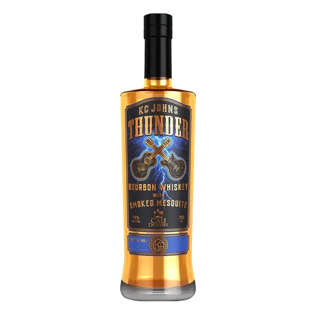 Cali Distillery KC Johns Thunder Bourbon Whiskey with Smoked Mesquite 750 ml