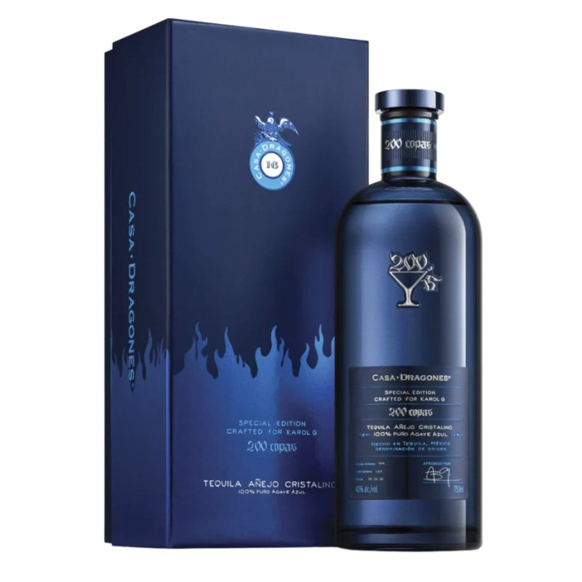 Casa Dragones Special Edition Karol G 200 Copas Tequila Anejo 750 ml