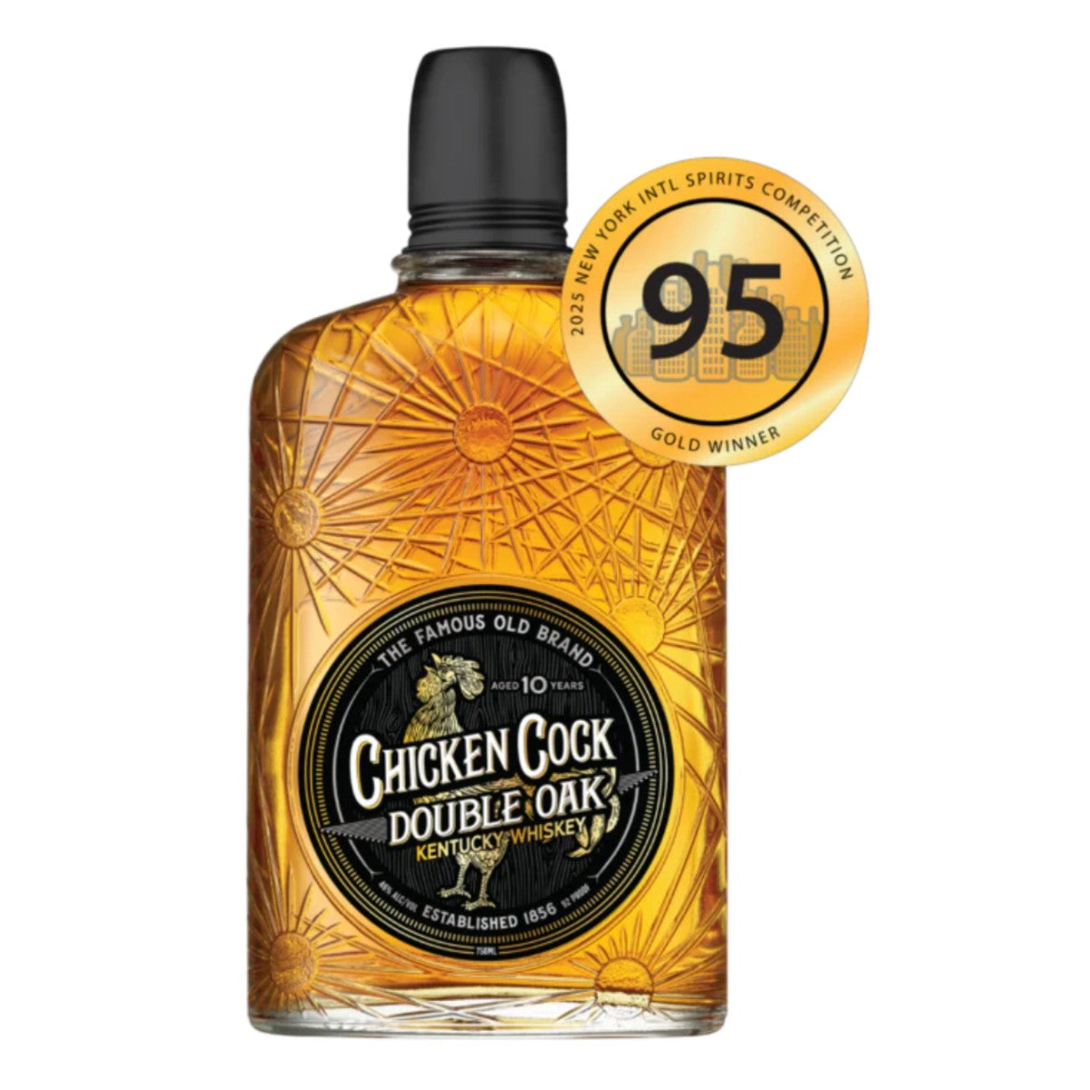 Chicken Cock Double Oak Kentucky Whiskey 10 year