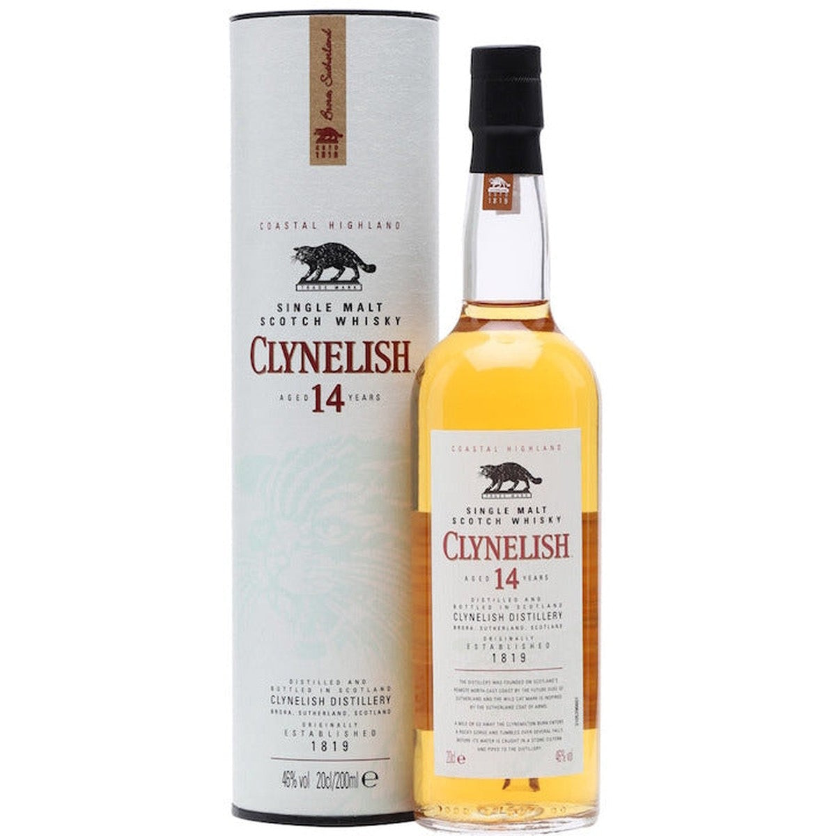 Clynelish 14 Year Old Single Malt Coastal Highland Scotch Whisky 750 ml