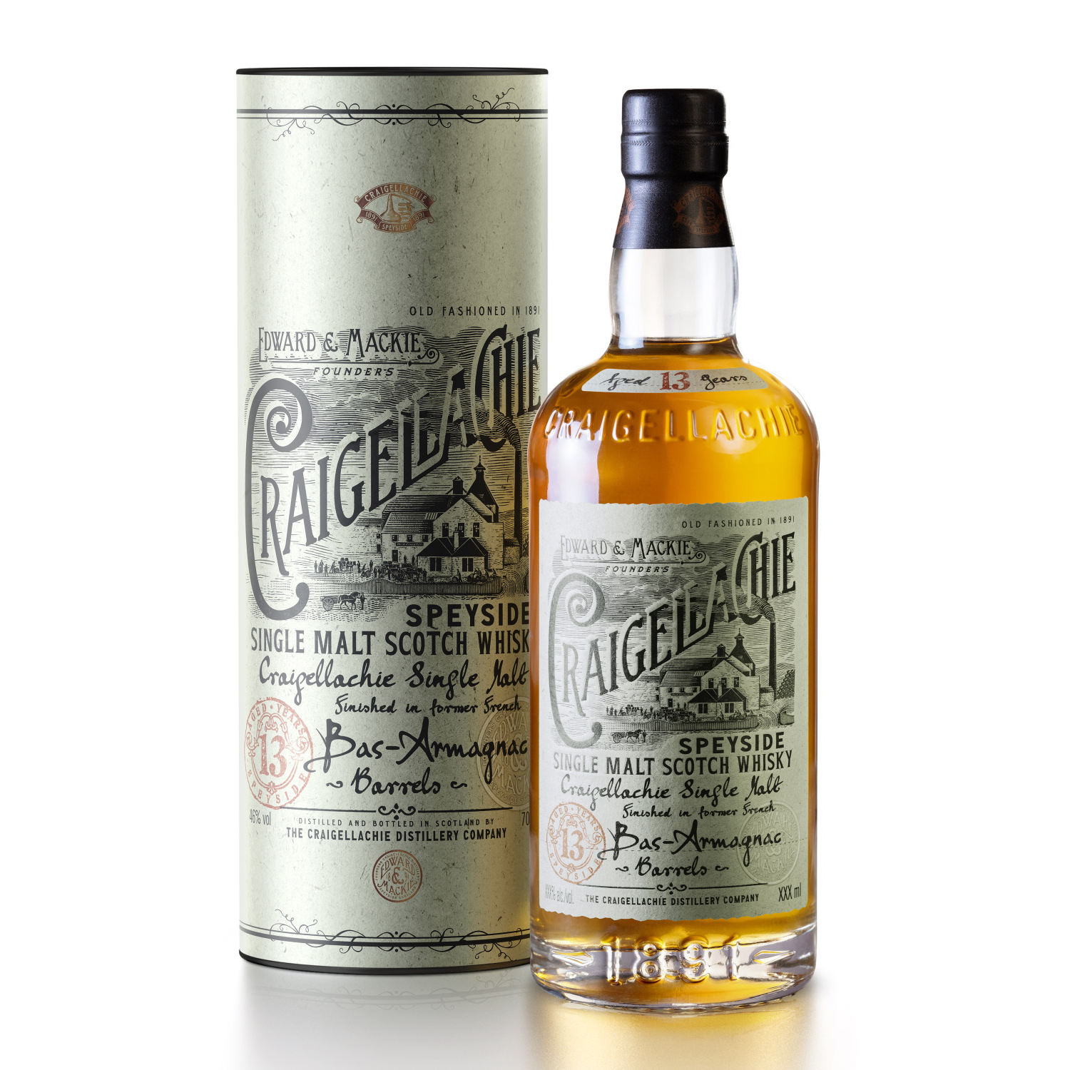 The Craigellanchie Distillery Speyside Single Malt Scotch Bas Armagnac 13 year 750 ml