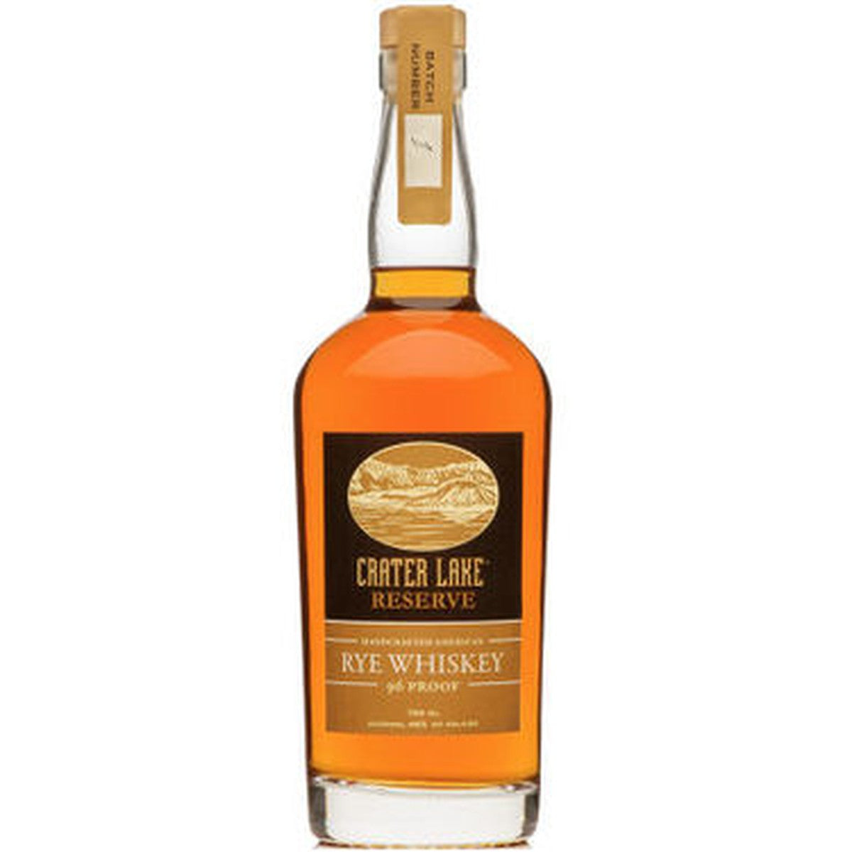 Crater Lake Reserve Rye Whiskey 96 Proof 750 ml