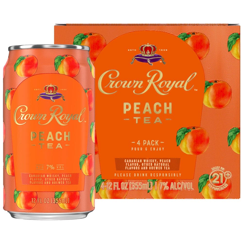 Crown Royal Peach Tea 4x355 ml