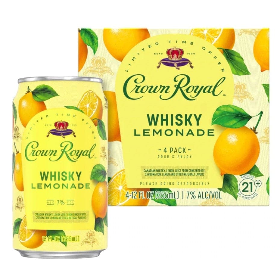 Crown Royal Cocktail Whisky Lemonade (4 Pack) 12FL 375 ml product image 4