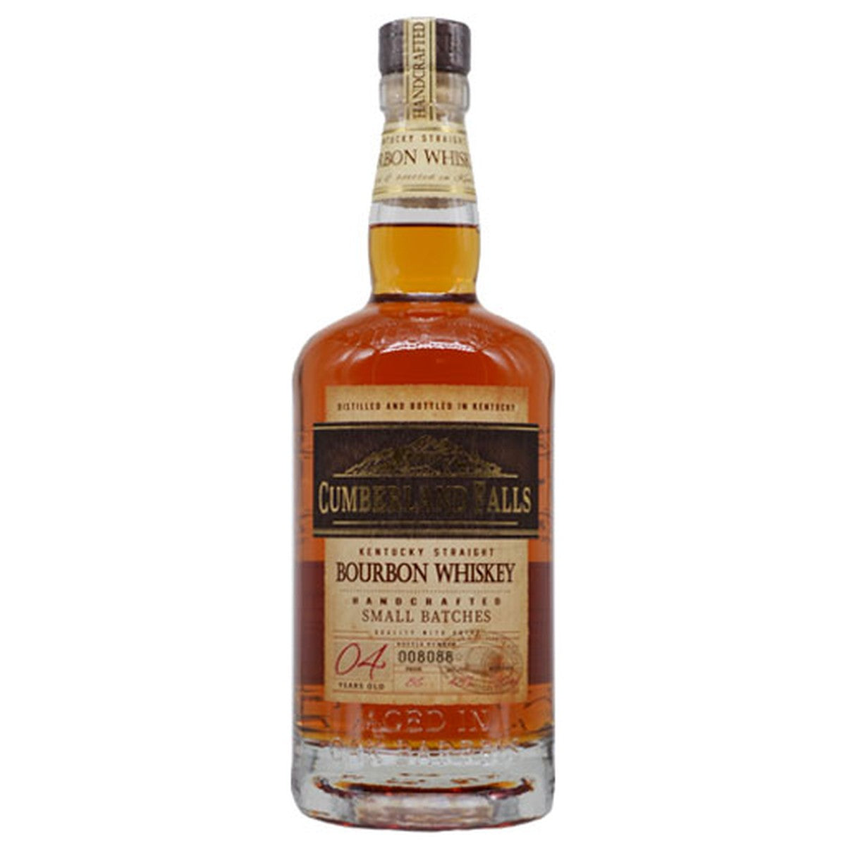 Cumberland Fall's Kentucky Straight Bourbon Whiskey 4 year 750 ml