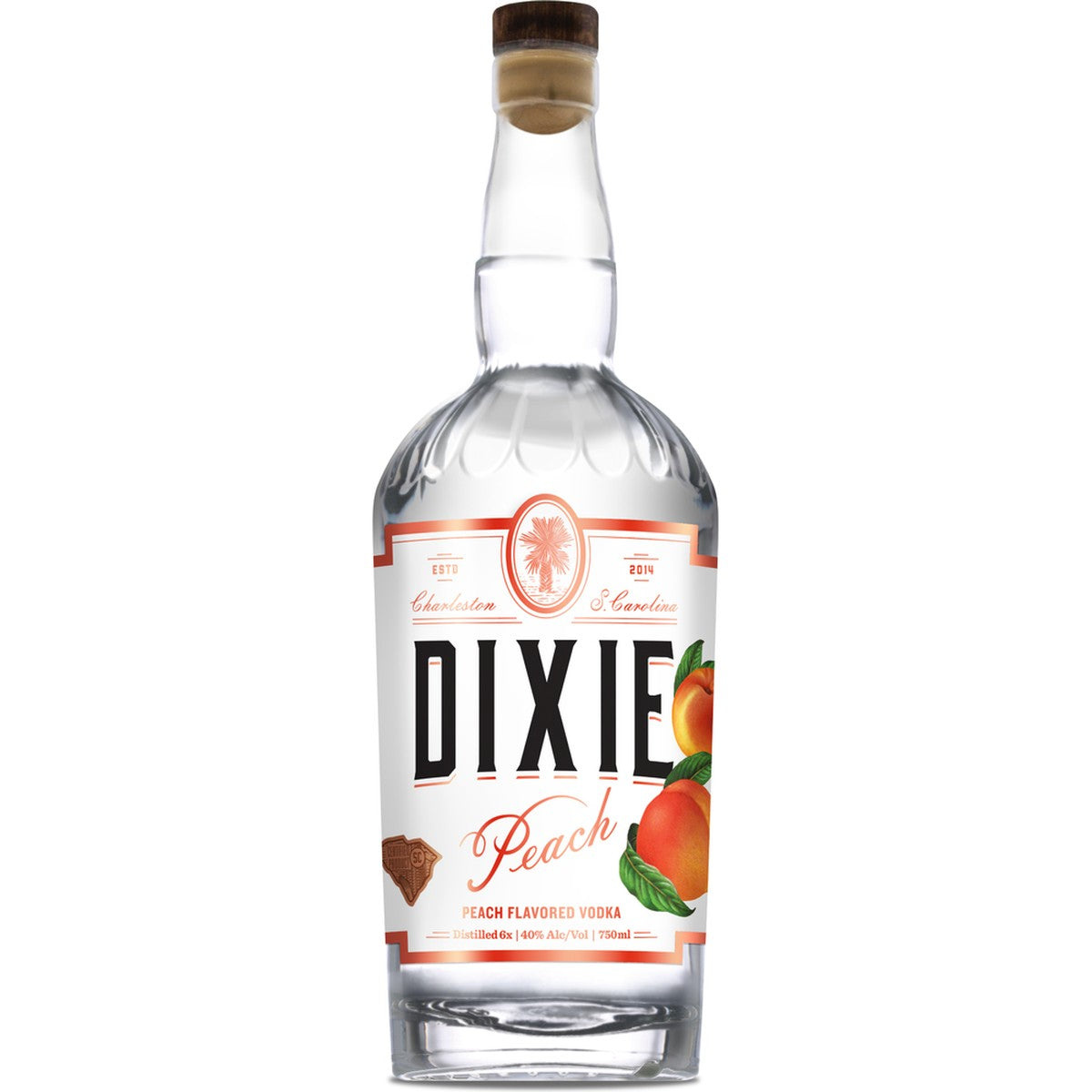 Dixie Peach Flavored 750 ml