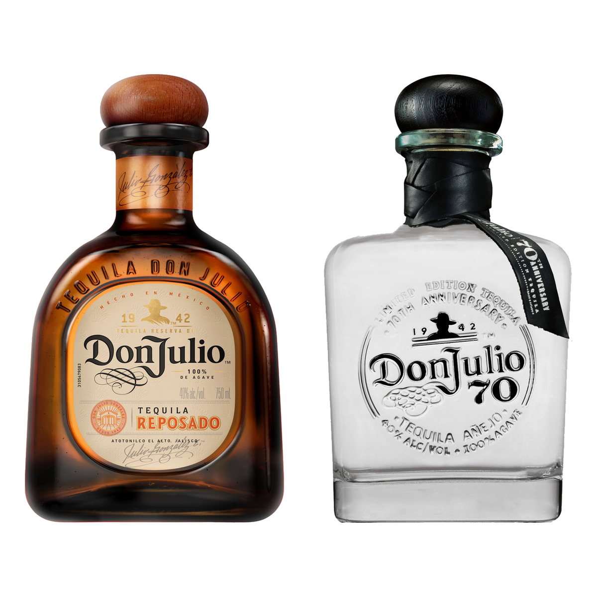 Don Julio Reposado & 70th Añejo Cristalino Bundle 2 x 750 ml