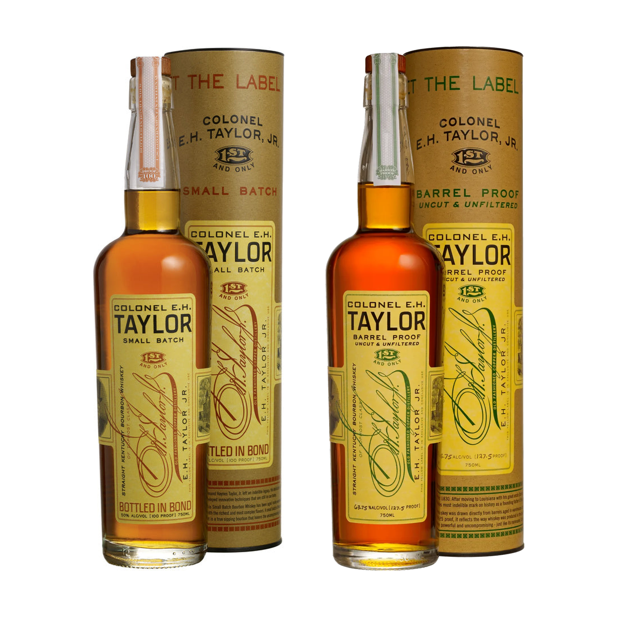 E.H. Taylor Small Batch & Barrel Proof Bundle 2 x 750 ml