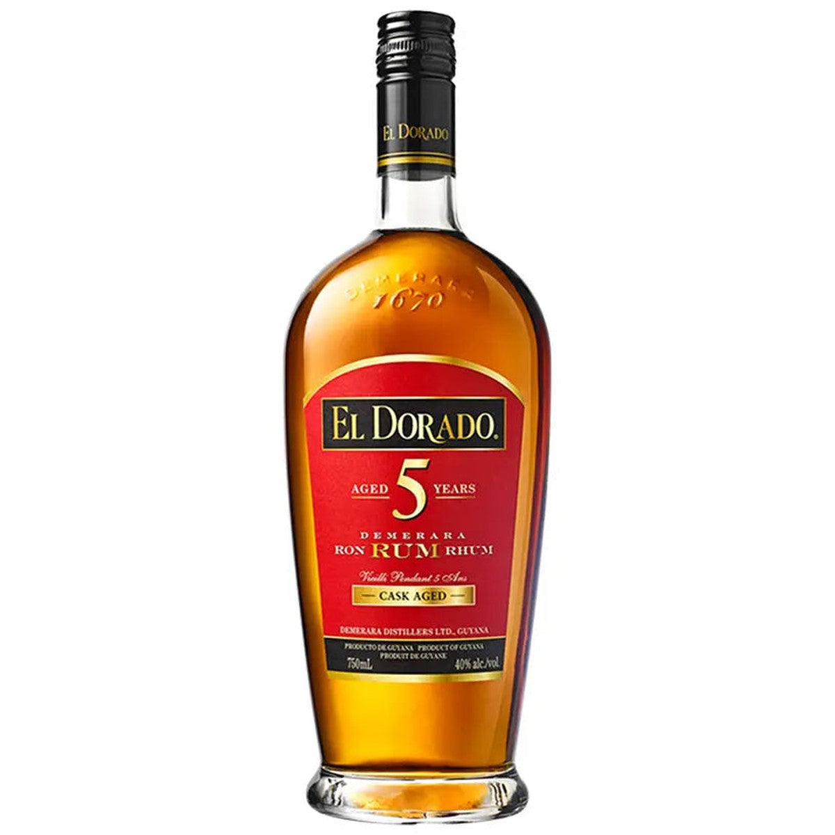 El Dorado Ron Rum Cask Aged 5 year 750 ml