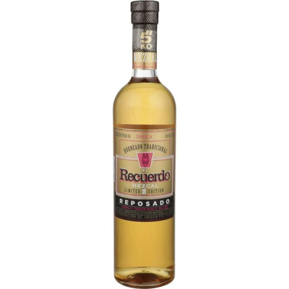 El Recuerdo Mezcal 5" KO Limited Edition Reposado 750 ml