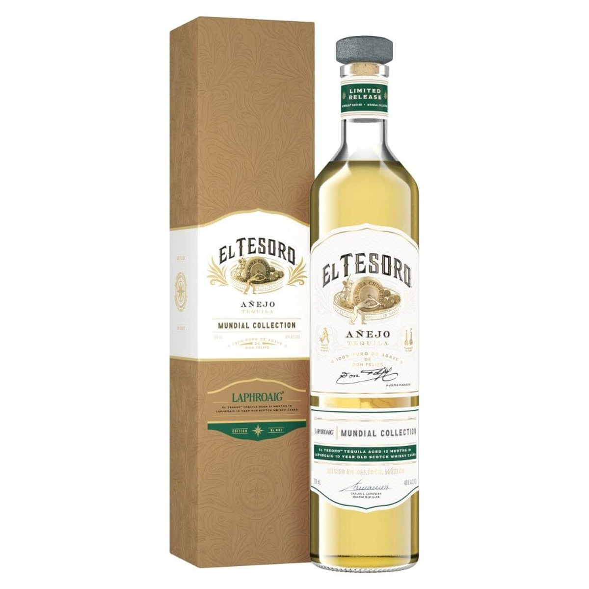 El Tesoro Mundial Collection Scotch Cask Añejo (Laphroaig Edition) 750 ml