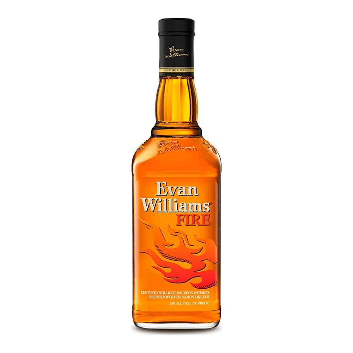Evan Williams Fire Cinnamon Flavored Whiskey 750 ml