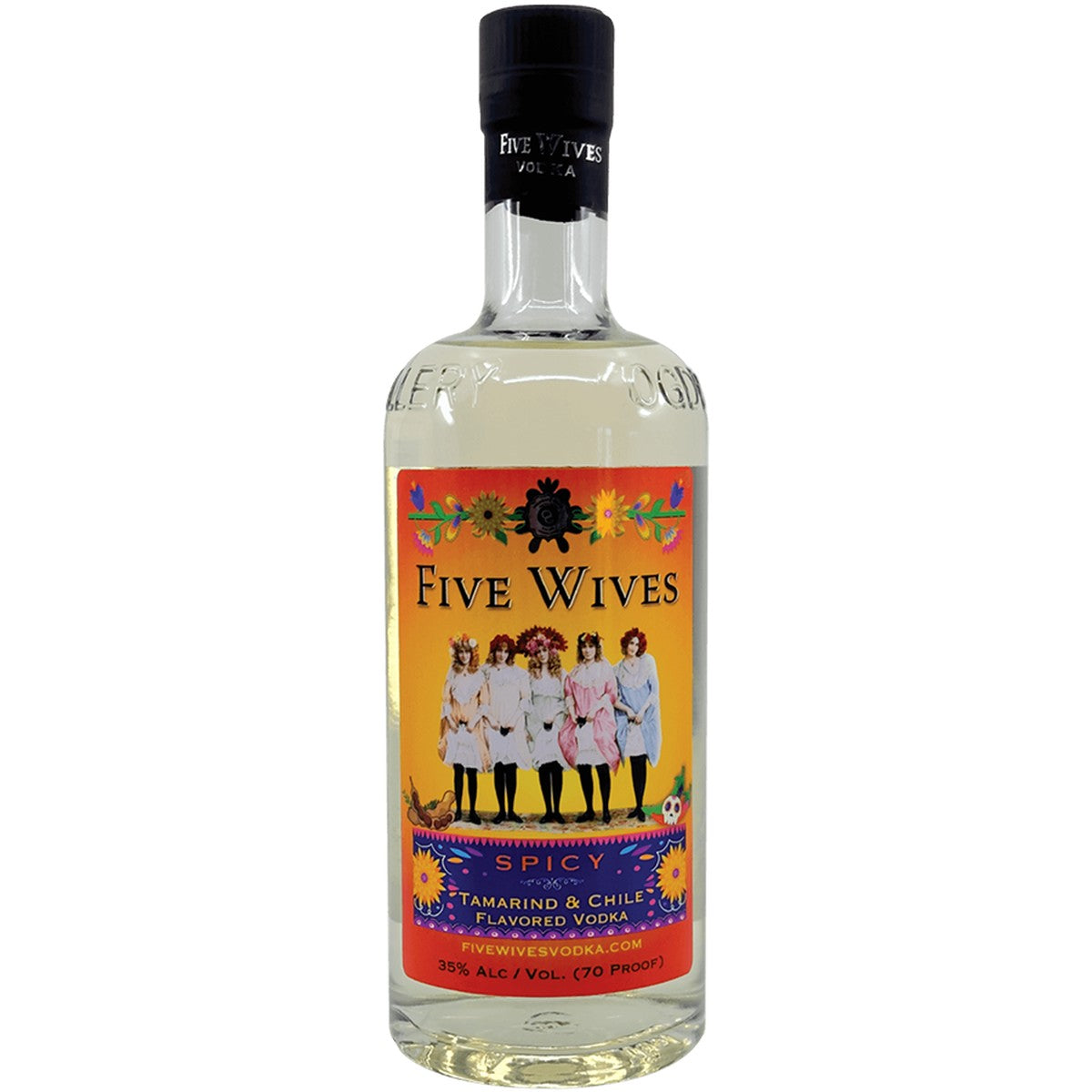 Five Wives Spicy Tamarind & Chile Flavored Vodka 35% Alc/Vol 70 Proof 750 ml