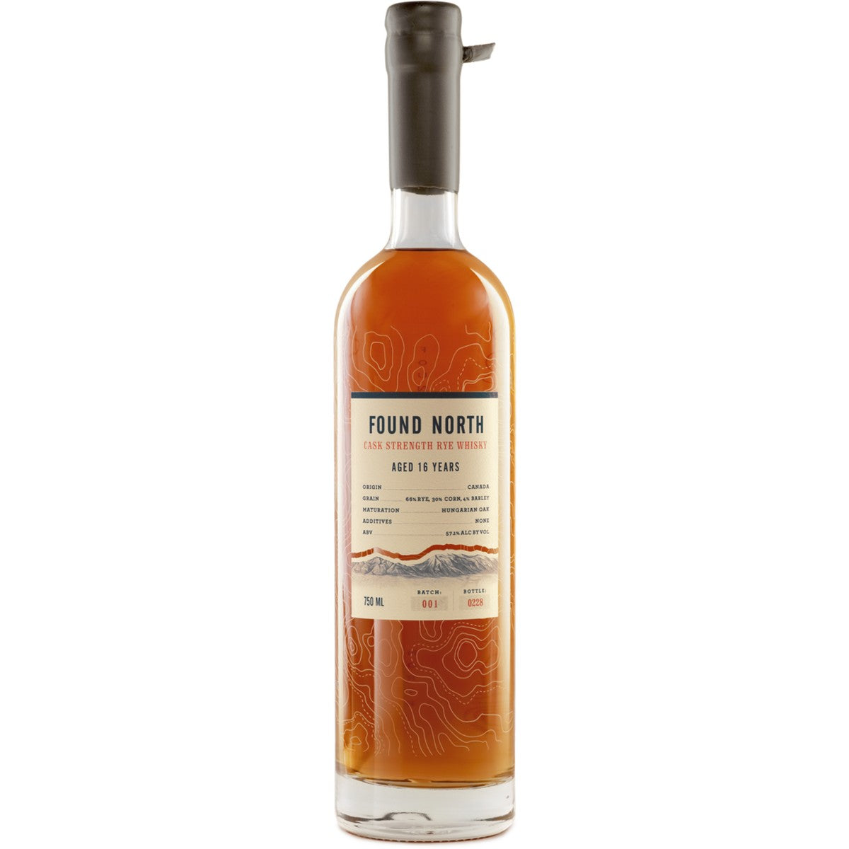 Found North Batch 001 - 16yr Cask Strength Rye Whisky 750 ml
