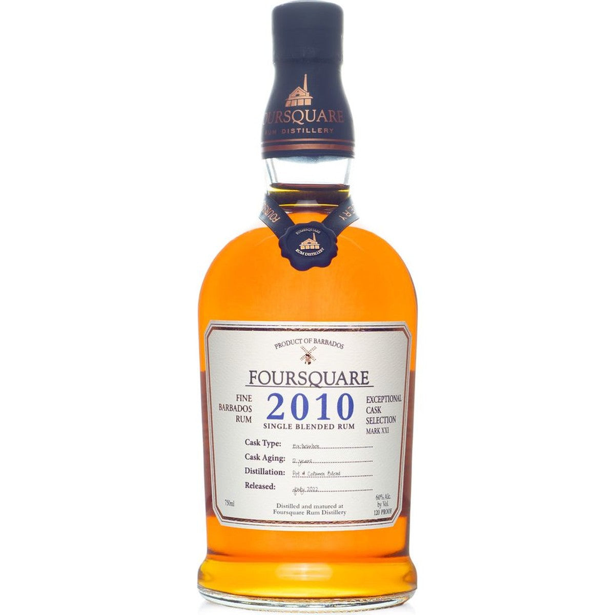 Foursquare Fine Barbados Rum Exceptional Cask Selection Mark XXI 2010 750 ml