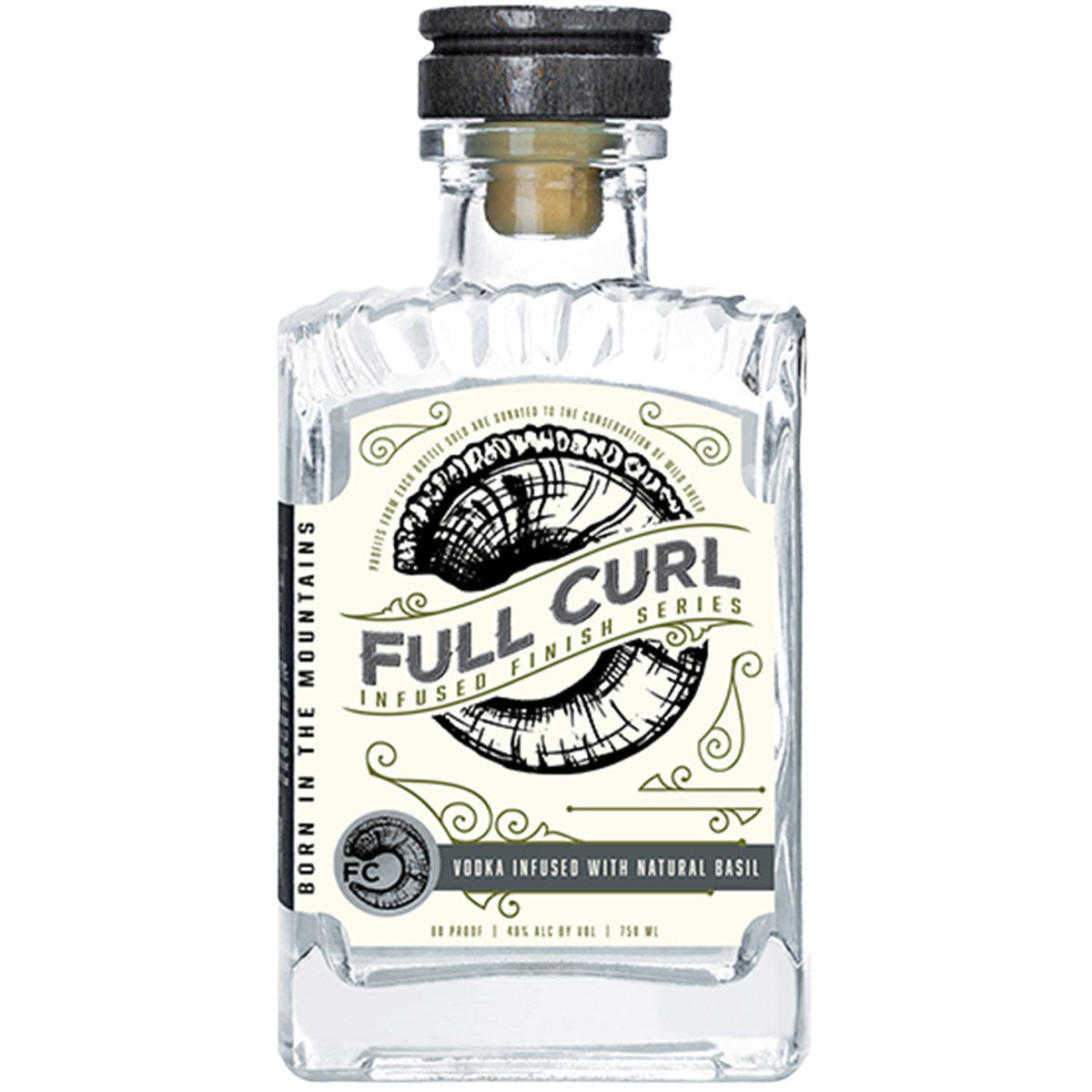Full Curl Vodka Infused with Natural Basil