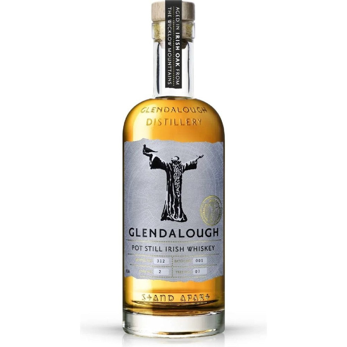 Glendalough Pot Still Wicklow-grown Irish Oak Whiskey 750 ML
