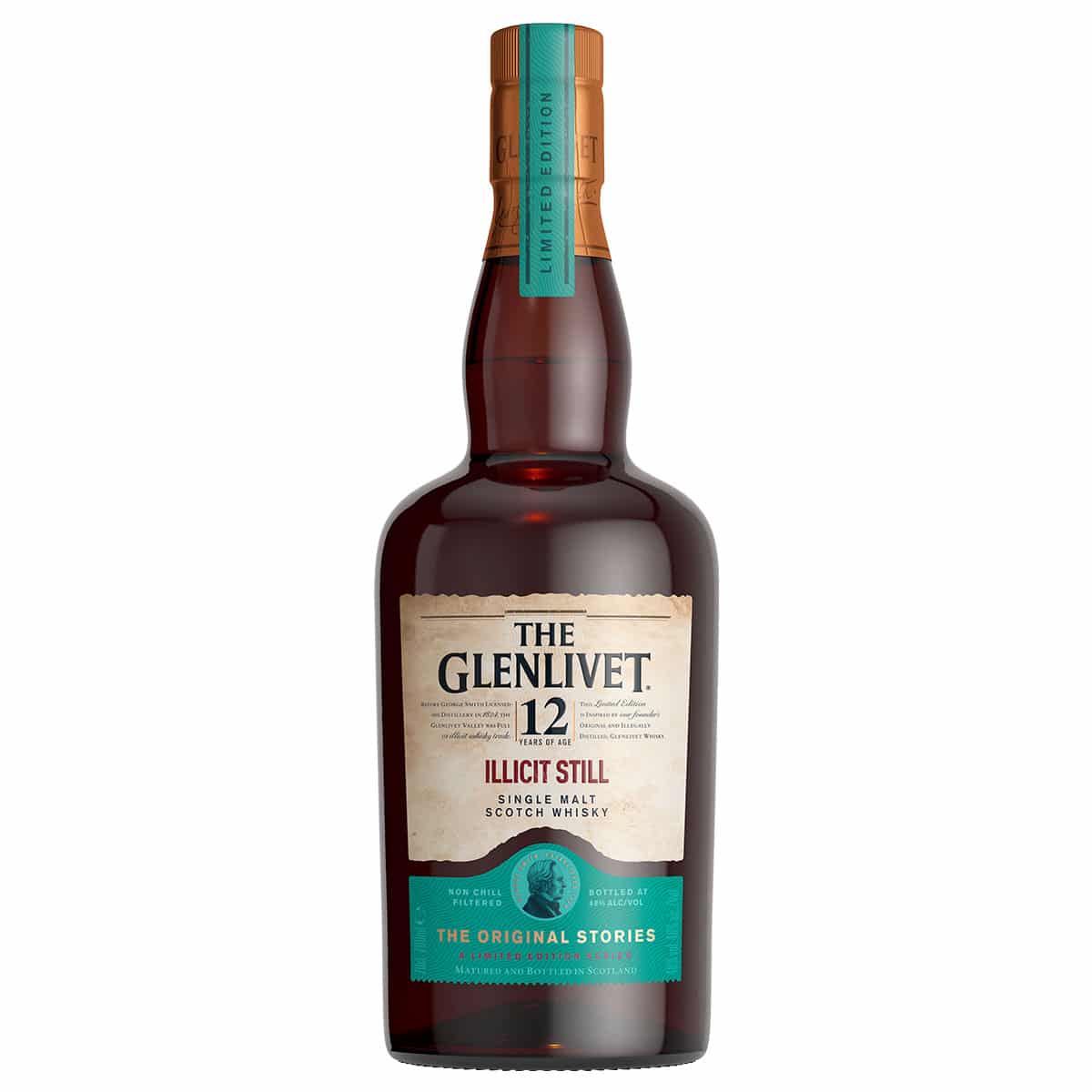 The GlenLivet The Original Stories Illicit Still Limited Edition Single Malt Scotch Whiskey 12 year 750 ml